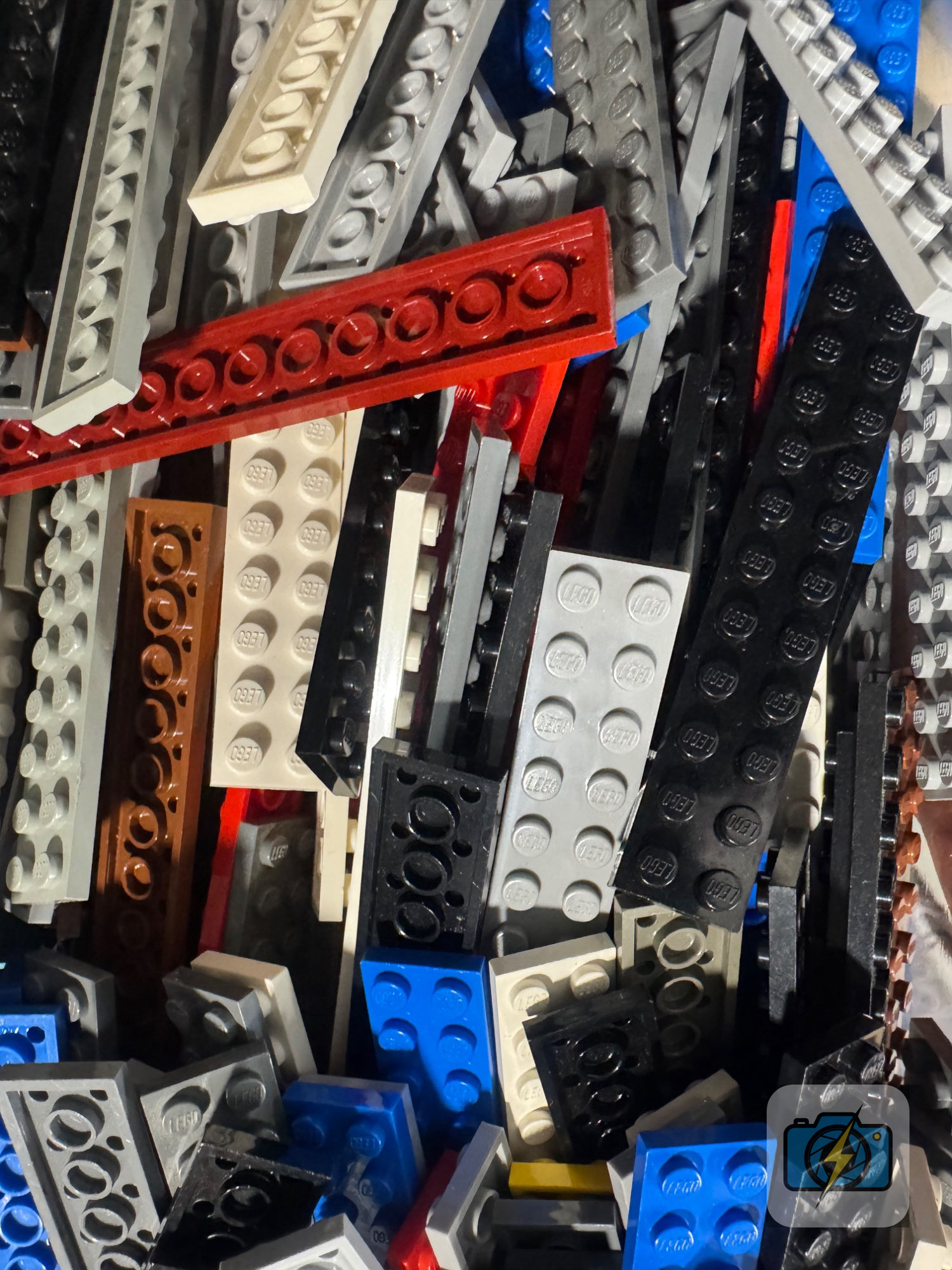 LEGO, Bulk Loose Parts, Flat Plates & Tiles Mixed Colors Assortment
