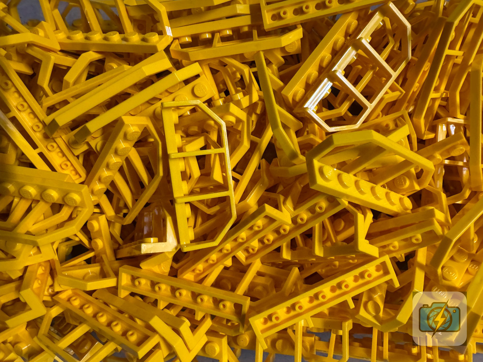 LEGO Bulk Yellow Window & Frame Parts Lot