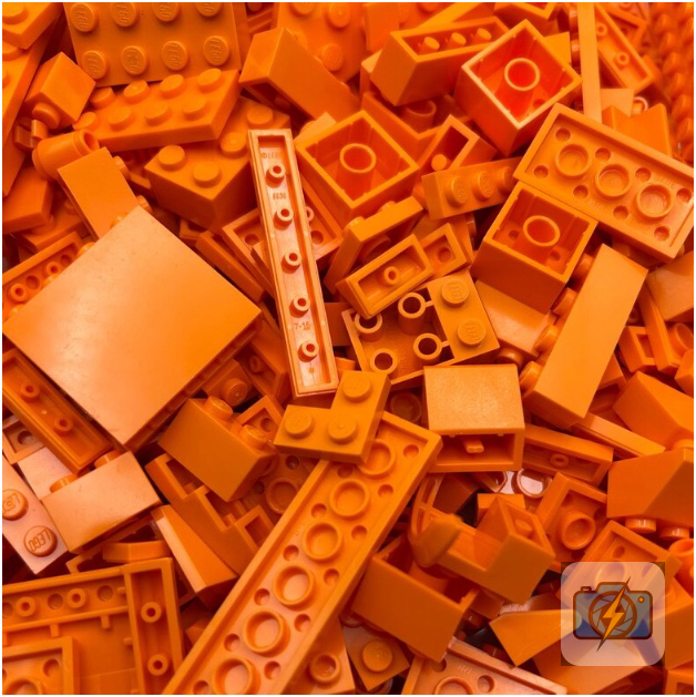 LEGO Bulk Bricks - Orange Mixed Lot