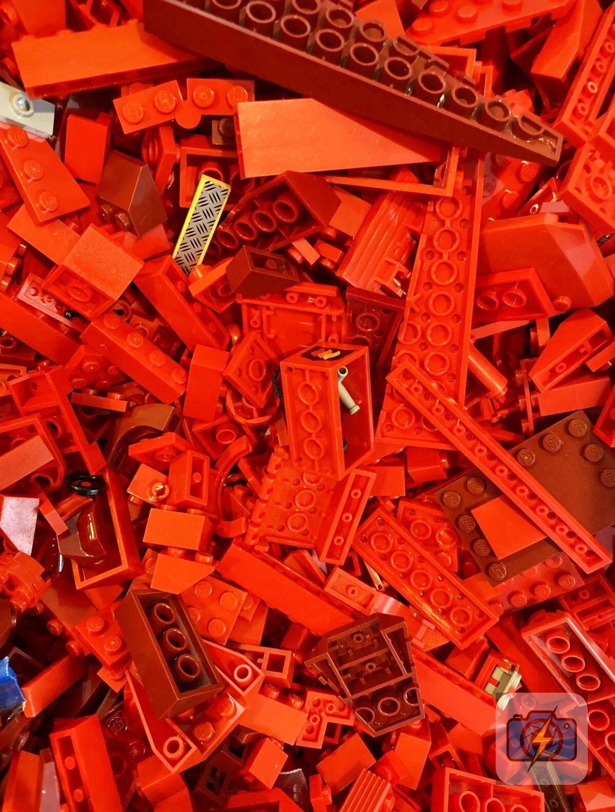 LEGO Bulk Red Bricks & Parts Lot